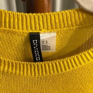 Yellow Crop Sweater